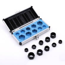 10pcs Nut Bolt Remover extractor Hex head screw extractor Broken bolt Stud Extractor Set (9-19mm) Broken Bolt Removal Kit Black 2024 - buy cheap