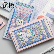 50 Sheets Cute Korean Memo Pad Message Notes Decorative Notepad Note check list Memo Stationery Office Supplies 2024 - buy cheap