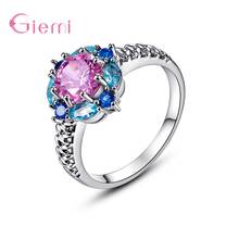 New Arrival Fashion Jewelry Korean Style Colorful Genuine 925 Sterling Silver Rings Three Models For Selection Wholesale/Retail 2024 - buy cheap