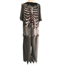Disfraz de Zombie para niños, fantasma para disfraces de Halloween, disfraz de fantasía para fiesta de Cosplay, esqueleto sangriento de miedo 2024 - compra barato