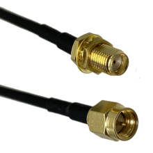 RG174 SMA Female jack Nut bulkhead to SMA Male Plug RF Jumper pigtail Cable 4inch~10FT 2024 - buy cheap