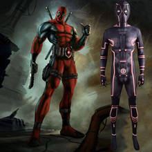 Fantasia de deadpool tron, traje para cosplay de super herói, fantasia de halloween para adultos e crianças 2024 - compre barato