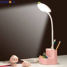 Rechargeable Desk Lamp Study Lamp Flexo Modern Table Lamp For Student Reading Touch Desk Light Pen Holder Candeeiros De Mesa 2024 - buy cheap