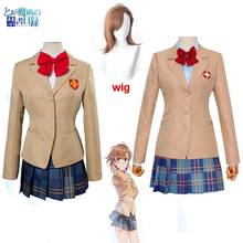 Fantasia de animê para aru mamasturbsu no índice, cosplay, misaka, mikoto, traje toaru kagaku no trilho, uniforme escolar, roupa de festa de halloween 2024 - compre barato