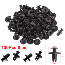 Auto Plastic Fastener 100pcs/set 8MM Hole Car Door Bumper Fastener Screw Rivets Clips Car Door Bumper Cover Auto Screw Fastener 2024 - buy cheap