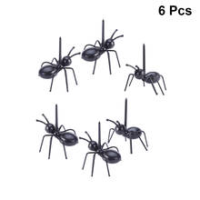 6pcs Mini Ant Fruit Fork Reusable Plastic Fruit Pick Kids Snack Cake Dessert Food Fork Holder Toothpick Kitchen Tools 2024 - buy cheap