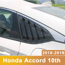 For Honda Accord 10th 2018 2019 Car Styling Accessories 1 Pair Car Rear Quarter Panel Side Vent Window Louver Cover 2024 - buy cheap