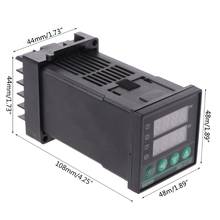 Controlador de temperatura Digital PID, REX-C100 de 0 a 400 °C, tipo K, entrada de salida SSR 2024 - compra barato