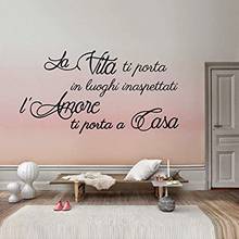 Italy Life Quote Vinyl Wall Decal Living Room Italian Life Brings You To Places Unexpected Quotes Wall Sticker Bedroom Kids # 2024 - buy cheap