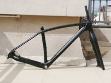 La Cuadro De Carbono y tenedor de alta calidad UD carbón Matt freno de disco de bicicleta de montaña 29ER MTB ciclismo de tenedor (15/17/19) 2024 - compra barato