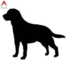 Aliauto-adesivo personalidade em vinil para carro, labrador, retriever, cão, coração, decalque de silhueta, acessórios para estilo automotivo, 15cm * 12cm 2024 - compre barato