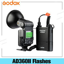 Godox Witstro AD360II Speedlite-E-TTL de estudio, luz Flash integrada 2,4G X, batería inalámbrica y PB-960 para cámara Nikon y Canon 2024 - compra barato