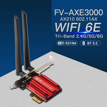 Adaptador de tarjeta WiFi de 2974Mbps para PC y escritorio, adaptador de red PCI-E con Bluetooth 5,1, banda Dual, 2,4G/5Ghz, 802, 11AC/AX, 6 AX200NGW, Windows 10 2024 - compra barato