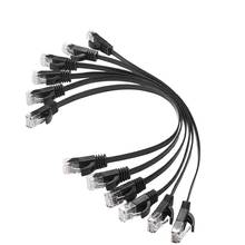 6 Pcs 1 Ft Flat Internet Network Cable Solid Cat6 High Speed Patch Lan Wire With Snagless Rj45 Connectors 2024 - buy cheap