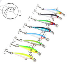 50mm/2g Sea Fishing ABS Wobblers Trolling Lures Minnow Bait 3D Eyes With Lip Treble 10# Hooks Plastic Isca Artificial Hard Baits 2024 - buy cheap