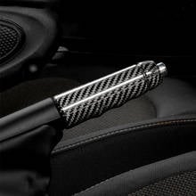 Car Carbon fiber Hand Brake Shell Interior Trim Parking Lever Decoration Cover Accessories For MINI ONE COOPER S F55 F56 F57 JCW 2024 - buy cheap