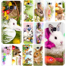 1 funda de teléfono de TPU con conejo Bunn feliz de Pascua para Samsung Galaxy S6, S7, S8, S9, S10 PLUS, S6EDGE, S7EDGE, note 8, 9, S10LITE, S10E 2024 - compra barato