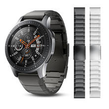 Ремешок из нержавеющей стали для Samsung Galaxy Watch 3 45 мм/41 мм, сменный Браслет для смарт-часов Galaxy Watch 46 мм Gear S3 2024 - купить недорого