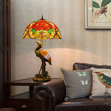LED Tiffany Iron Glass Art Deco LED Lamp.LED Light.Table Light.Table Lamp.Desk Lamp.LED Desk Lamp For Bedroom 2024 - buy cheap