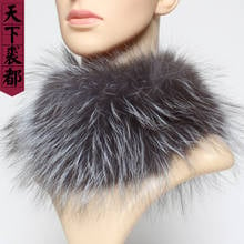 Winter Women Real Fox Fur Scarf Lady Warm Soft Good Elastic Genuine Fox Fur Headband Scarf 100%Natural Fox Fur Ring Scarves 2024 - buy cheap