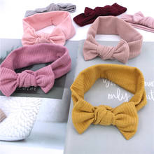 4 PCS Baby Ribbed Headbands Newborn Toddler Baby Girls Neutral Bow Turban Headband Hairband Hair Bow Accessories 2024 - buy cheap