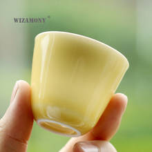 WIZAMONY Color glaze jade clay ceramic tea cup Master Cup single cup small tea cup Kung Fu tea cup tea ceremony cup wholesale 2024 - buy cheap