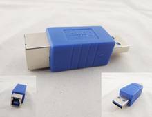 Переходник USB 3.0 Type A (штекер) на 3.0 Type B (гнездо), 1 шт. 2024 - купить недорого