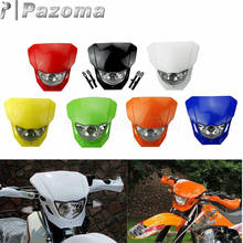 Universal marroquino farol lâmpada dupla esporte bicicletas da sujeira nua motocicleta platic carenagem para honda bwm kawasaki 2024 - compre barato