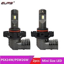 EURS H7 H8 Led Car Headlights PSX24W P13W Led H11 HB3 HB4 9005 9006 5202 LED light alminum lampara 6000K 10000LM Auto Fog Bulb 2024 - buy cheap