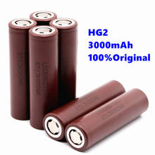 Оригинальный аккумулятор HG2 18650 3000 мАч, разряжаемая аккумуляторная батарея 18650HG2 3,6 В 20 А для HG2 Power 2024 - купить недорого