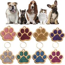 10Pcs Pet Dog Cat ID Tag Claw Shaped Collar Pendant Key Ring Holder Bag Decor 2024 - buy cheap