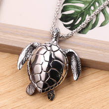 Tibetan Silver Turtle Pendant Necklace Jewelry Circle Affirmation Pendant Inspirational Word Necklace Animal Win Tortoise Choker 2024 - buy cheap