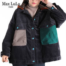 Max LuLu New Chinese Fashion Style Ladies Vintage Coats Womens Casual Warm Padded Winter Jackets Corduroy Loose Hooded Clothes 2024 - buy cheap