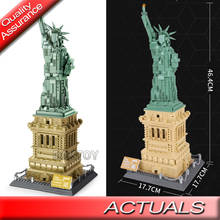 Wange Architecture Series The Statue of Liberty Set Building Blocks CITY Classic MOC Streetview Toys 5227 2024 - buy cheap