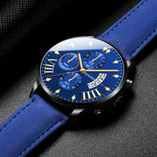 2021 Mens Luxury Top Brand Watches Military Sport Leather Strap Quartz Watch Men Fashion Casual Calendar Clock relogio masculino 2024 - buy cheap