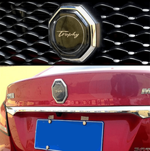 Emblema de rejilla delantera de acero inoxidable para coche, pegatina de maletero trasero, decoración Exterior automática, logotipo de trofeo, estilo de coche, para MG MG6 2024 - compra barato