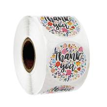 50pcs Round Floral Thank You Stickers for Wedding Favors and Party Handmade Stickers Envelope Seal Stationery Sticker 1inch 2024 - buy cheap