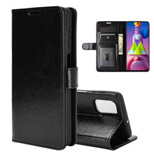 Funda M515 para Samsung Galaxy M51, cubierta tipo billetera para tarjetas, estilo de libro, de piel sintética, con tapa, SM-M515F negra, 51 M, galaym51 M 51 2024 - compra barato