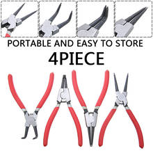 4pcs Multifunctional Internal External Retaining Clip Circlip Pliers Set Crimp Snap Ring Bent Straight Practical Tool 2024 - buy cheap