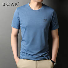 UCAK Brand Classic O-Neck Solid Color T Shirt Men Clothes Summer New Fashion Style Streetwear Casual Soft Tshirts Homme U5465 2024 - buy cheap