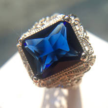 FDLK, уникальный стиль, Женское кольцо с голубым кристаллом, роскошные модные обручальные кольца, кольца для помолвки для женщин 2024 - купить недорого