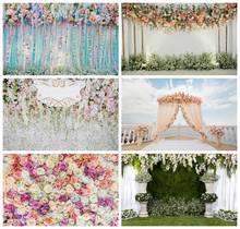 Laeacco Wedding Valentine's Day Flower Marriage Birthday Party Photocall Castle Backdrops Photography Background Photo Studio 2024 - buy cheap