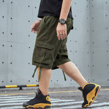 8XL Large Size 2021 New Summer High Quality Men's Baggy Cargo Shorts Male Casual  Short Pants Fashion Loose knee lenght Trousers 2024 - buy cheap