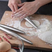 1Pc Stainless Steel Rolling Pin Kitchen Utensils Dough Roller Bake Pizza Noodles Cookie Dumplings Making Non-stick Baking Tool 2024 - buy cheap