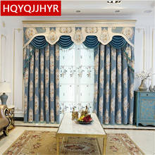 HQYQJJHYR European luxury thick chenille blackout curtains for living room high quality jacquard curtains for bedroom apartments 2024 - buy cheap