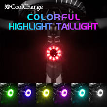 CoolChange-luz trasera brillante para bicicleta, recargable vía USB, luz nocturna de seguridad, advertencia, lámpara trasera, accesorio de linterna 2024 - compra barato