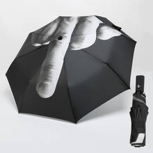 Middle Finger Full-Automatic Umbrella Rain Women Folding Anti-ultraviolet Pongee Men Windproof Travel Umbrella Parasol 2024 - buy cheap