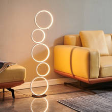 Modern Industrial Style Creative Five-Ring Floor Lights Factory Direct Sales Standing Lamp Floor Lamps for Living Room Bedroom 2024 - buy cheap