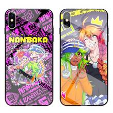 Capa japonesa de desenho animado nanbaka, capa de vidro temperado macio para iphone 11 pro xr xs max 8x7 6s 6 plus se 2020 2024 - compre barato