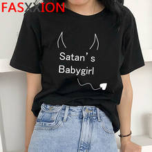 Graphic Satan Satanist 90s Harajuku T Shirt Women Satanism Horror Devil T-shirt 90s Fashion Tshirt Streetwear Top Tops Female 2024 - buy cheap